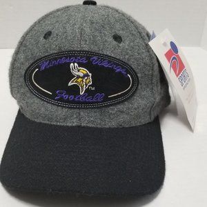 Sports Specialties Team NFL Minnesota Vikings Football Cap Hat Wool Gray NWT NEW